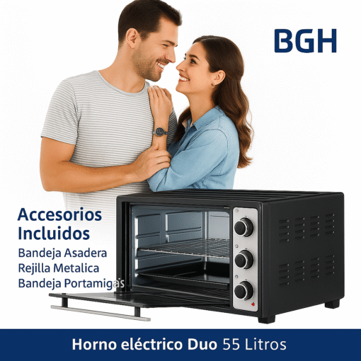 Hornito Eléctrico BGH 55lts BHE55M23N DUO - Image 3
