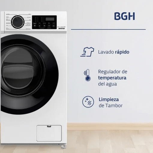 Lavarropas 6kg BGH Automático Inverter Blanco Bwfi06w24ar - Image 2