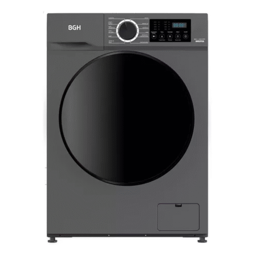 Lavarropas 8kg BGH Automático Inverter Dark Silver Bwfi08s24ar