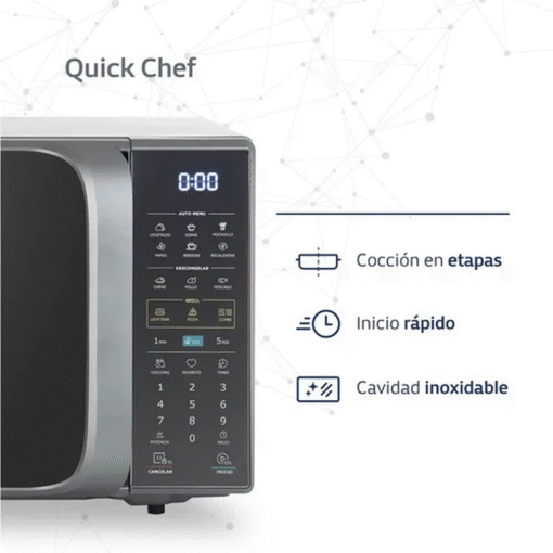 Microondas Bgh Quick Chef Digital Eco 23lts B223ds20 - Image 4