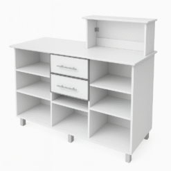 Mostrador Mueble Comercial Caja 1.50 Metros Blanco