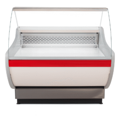 Heladera Exhibidora Batea 125 Con Vidrio Curvo P/ Carniceria