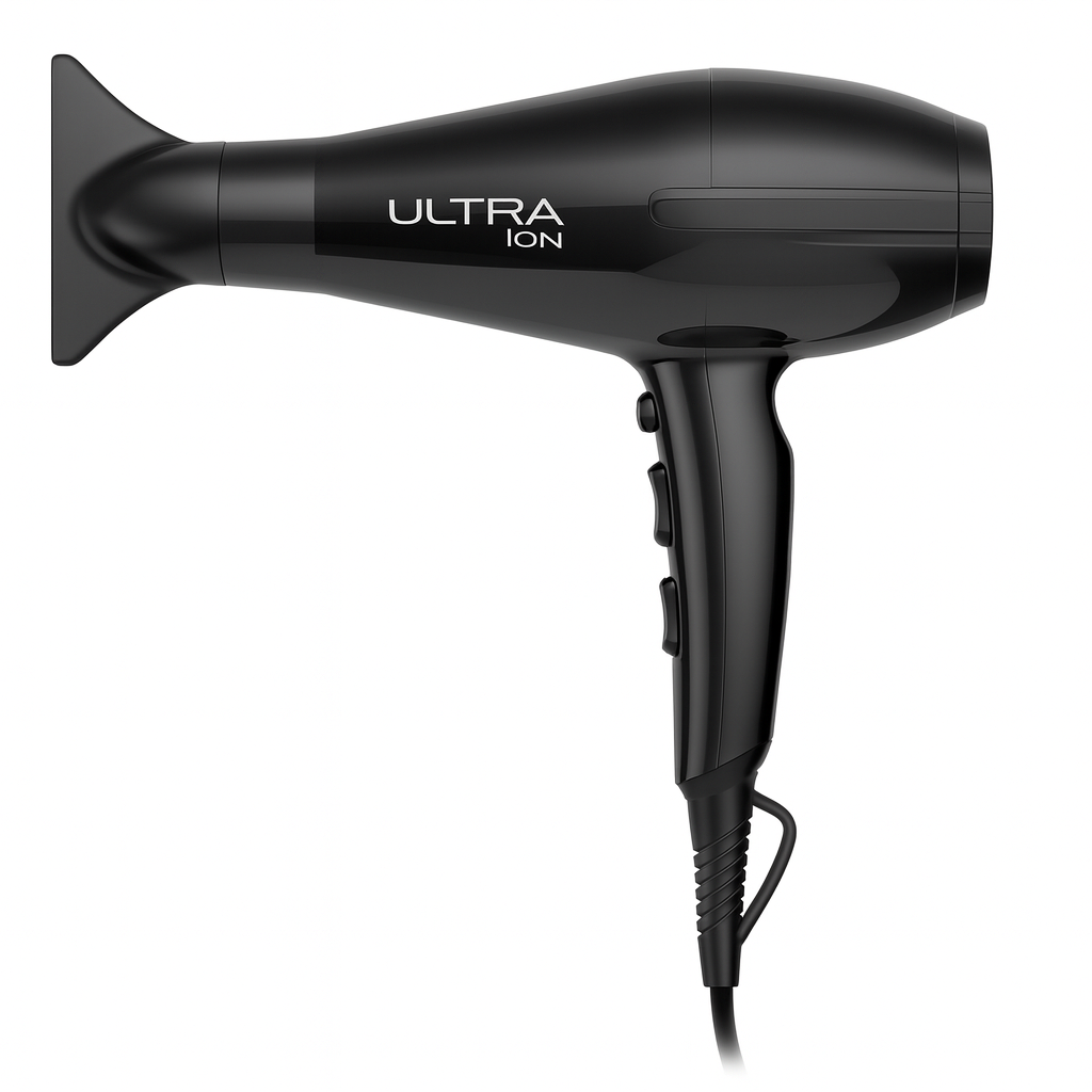 Secador de pelo Gama Professional Salon Exclusive Ultra Ion - Plus negro