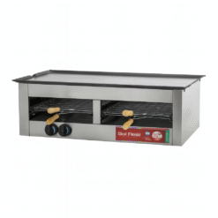 Carlitero Tostador Doble Con Plancha Sol Real Ac Inox A Gas